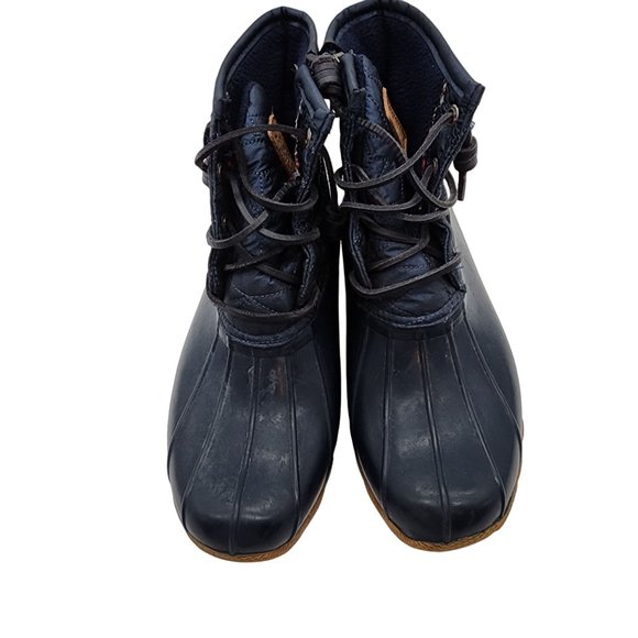 Sperry Saltwater Duck Boot Navy Blue Womens size 7.5 - Picture 2 of 8